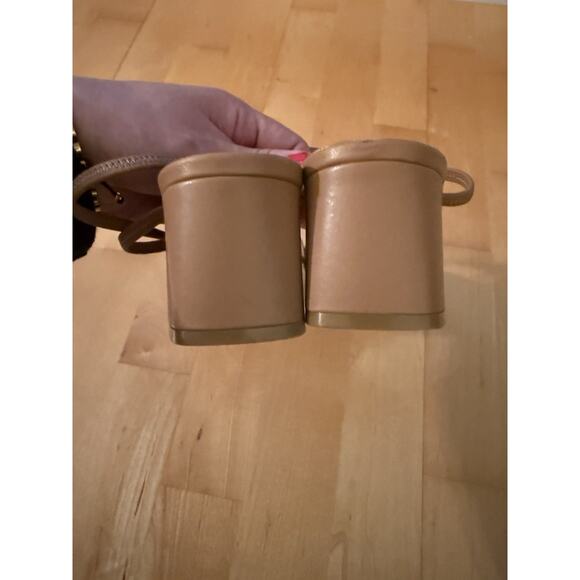 Jeffrey Campbell 'Adapt' Tan Nude Faux Leather Sandal Size 8.5 - Picture 6 of 6